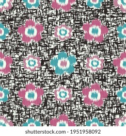 Seamless abstract pattern with the image of flowers
