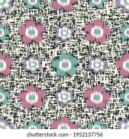 Seamless abstract pattern with the image of flowers

