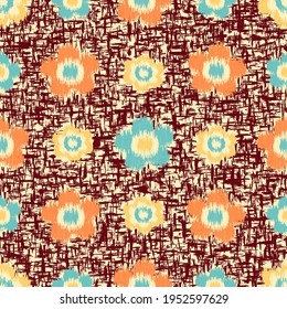 Patrón abstracto sin inconvenientes con la imagen de las flores
