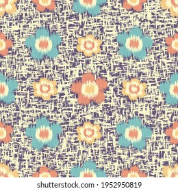 Seamless abstract pattern with the image of flowers
