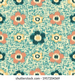 Seamless abstract pattern with the image of flowers
