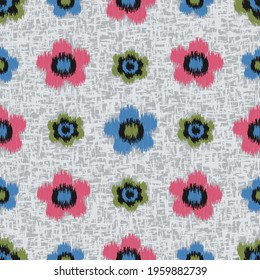 Seamless abstract pattern with the image of flowers
