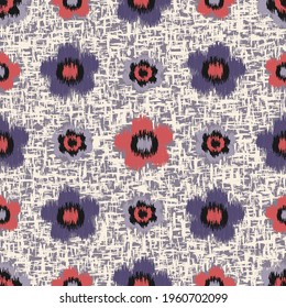 Seamless abstract pattern with the image of flowers
