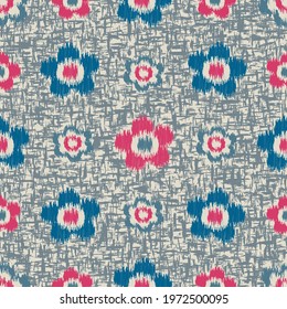 Seamless abstract pattern with the image of flowers
