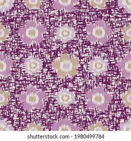 Seamless abstract pattern with the image of flowers
