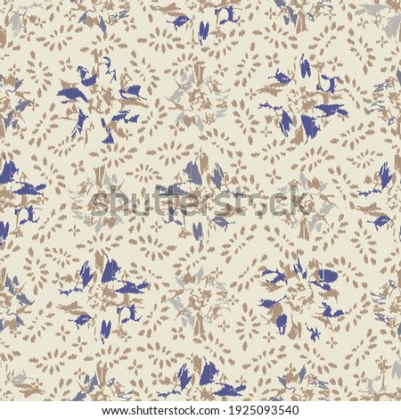 Seamless abstract pattern with the image of flowers
