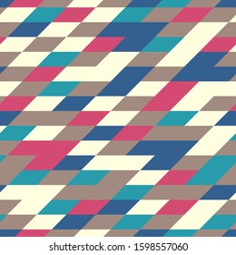 Seamless abstract pattern with the image of geometric shapes.
