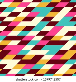 Seamless abstract pattern with the image of geometric shapes.
