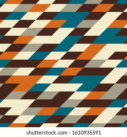Seamless abstract pattern with the image of geometric shapes.
