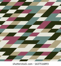 Seamless abstract pattern with the image of geometric shapes.
