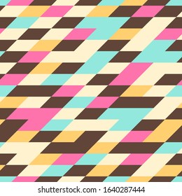 Seamless abstract pattern with the image of geometric shapes.