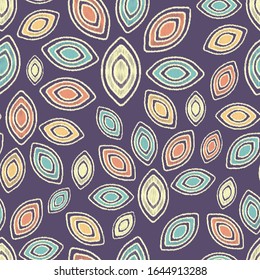 Seamless abstract pattern with the image of geometric shapes.
