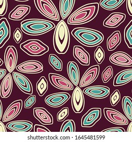 Seamless abstract pattern with the image of geometric shapes.
