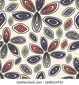 Seamless abstract pattern with the image of geometric shapes.
