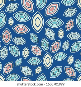 Seamless abstract pattern with the image of geometric shapes.
