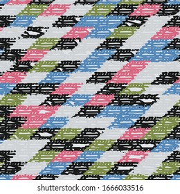 Seamless abstract pattern with the image of geometric shapes.