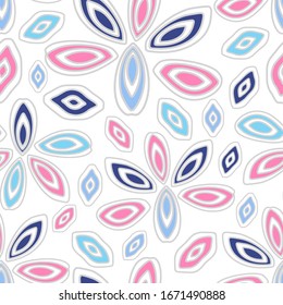 Seamless abstract pattern with the image of geometric shapes.
