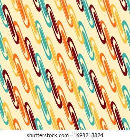 Seamless abstract pattern with the image of geometric shapes.
