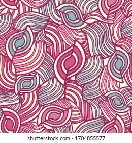 Seamless abstract pattern with the image of geometric shapes.
