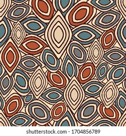 Seamless abstract pattern with the image of geometric shapes.
