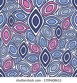 Seamless abstract pattern with the image of geometric shapes.
