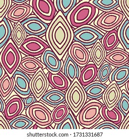 Seamless abstract pattern with the image of geometric shapes.
