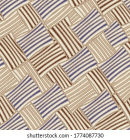 Seamless abstract pattern with the image of geometric shapes and lines. 