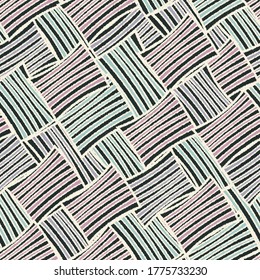 Seamless abstract pattern with the image of geometric shapes and lines. 
