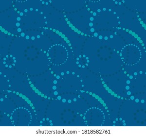 Seamless abstract pattern with the image of geometric shapes and lines.
