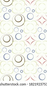 Seamless abstract pattern with the image of geometric shapes and lines.
