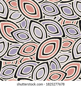 Seamless abstract pattern with the image of geometric shapes  