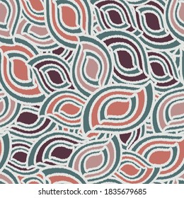 Seamless abstract pattern with the image of geometric shapes  