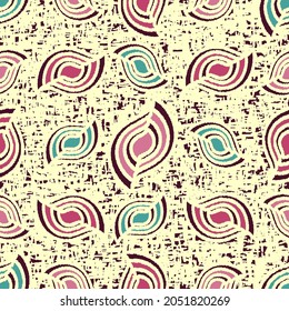 Patrón abstracto sin inconvenientes con la imagen de formas geométricas y líneas complicadas

