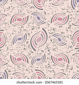 Seamless abstract pattern with the image of geometric shapes and messy lines
