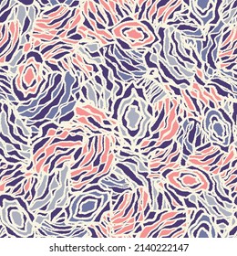 Seamless abstract pattern with the image of geometric elements and stripes
