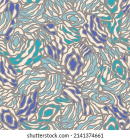 Seamless abstract pattern with the image of geometric elements and stripes
