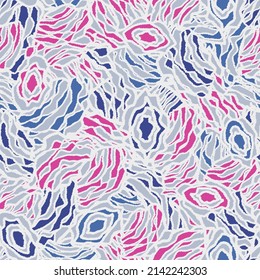 Seamless abstract pattern with the image of geometric elements and stripes
