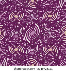 Seamless abstract pattern with the image of geometric shapes and messy lines
