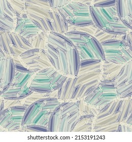 Seamless abstract pattern with the image of geometric elements and stripes
