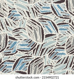 Seamless abstract pattern with the image of geometric broken lines and stripes
