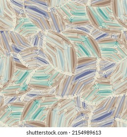 Seamless abstract pattern with the image of geometric elements and stripes

