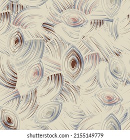 Seamless abstract pattern with the image of geometric elements and stripes
