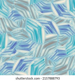 Nahtloses abstraktes Muster mit dem Bild geometrischer Elemente und Streifen
