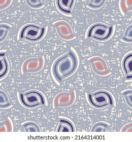 Seamless abstract pattern with the image of geometric shapes and messy lines
