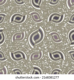 Seamless abstract pattern with the image of geometric shapes and messy lines
