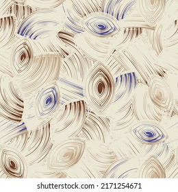 Seamless abstract pattern with the image of geometric elements and stripes
