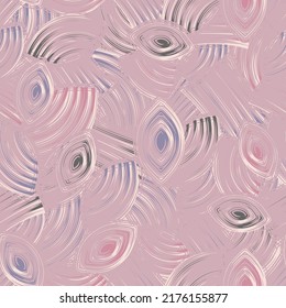 Seamless abstract pattern with the image of geometric elements and stripes
