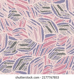 Seamless abstract pattern with the image of geometric broken lines and stripes
