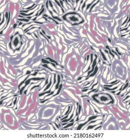Seamless abstract pattern with the image of geometric elements and stripes