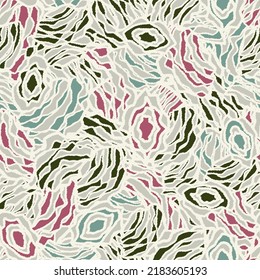 Seamless abstract pattern with the image of geometric elements and stripes
